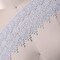 1 Yard Silver 4 Inch Lisetta Metallic Lace Trim for Wedding Gown Costume Decoration